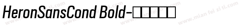 HeronSansCond Bold字体转换